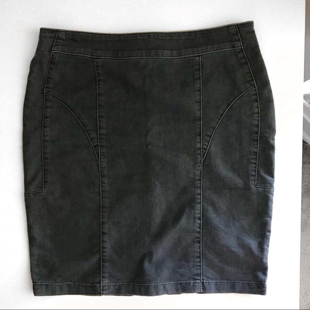 ASOS black denim skirt